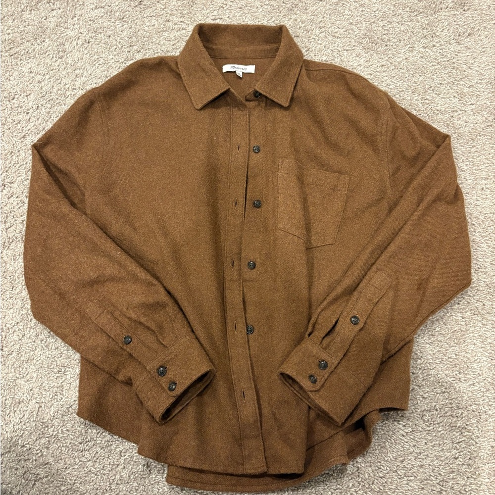 Madewell Brown Flannel Shirt